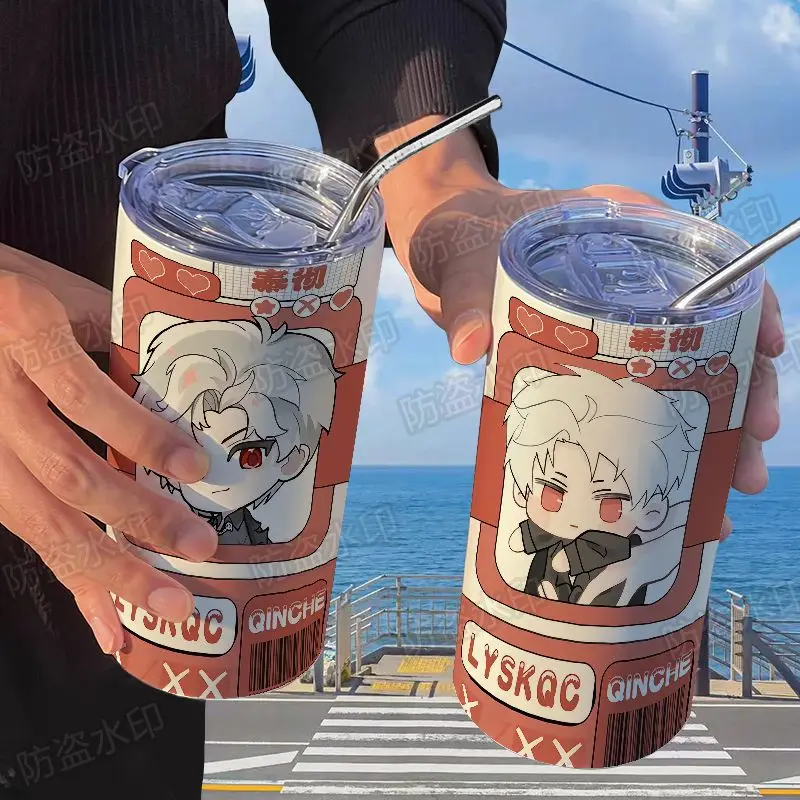 

Anime Game Love and Deepspace Cos Sylus Unisex 304 Stainless Steel High Profile Level Portable Thermos Student Cup 2024 Gift