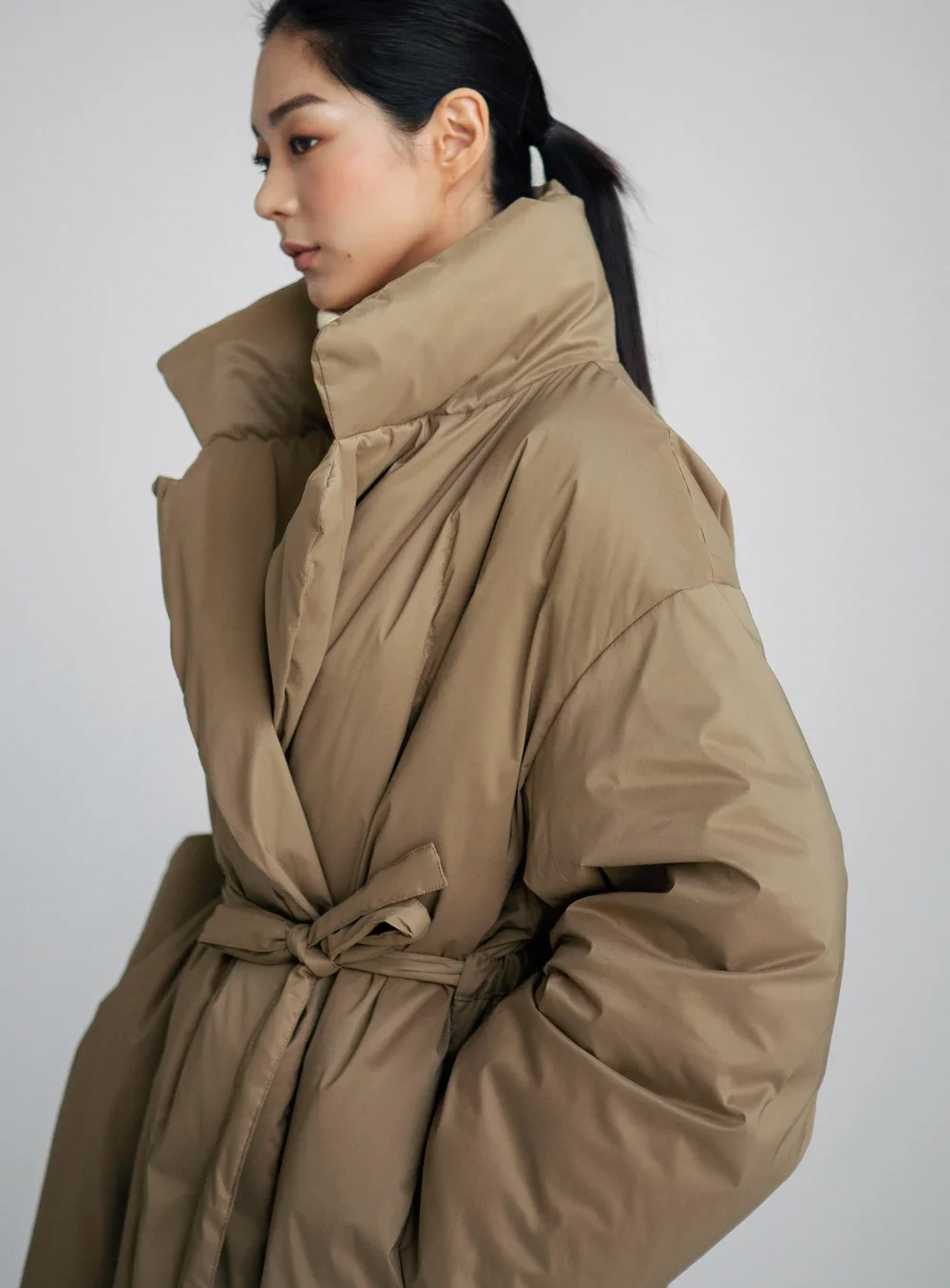 Winter new loose large medium and long cotton clothes thickened cotton padded jacket women