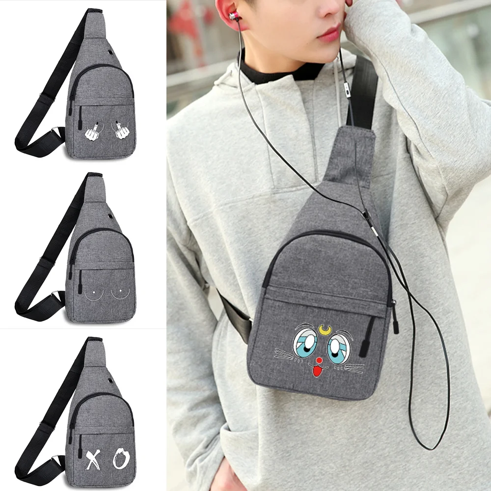 

Регулируемая нагрудная сумка-слинг для телефона и мелочей, минималистичный повседневный рюкзак через плечо на все сезоны