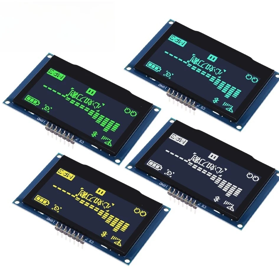 

2,4-дюймовый 2,2-дюймовый 128x64 OLED ЖК-дисплей, модуль SSD1309 12864, 4-контактный последовательный интерфейс IIC I2C