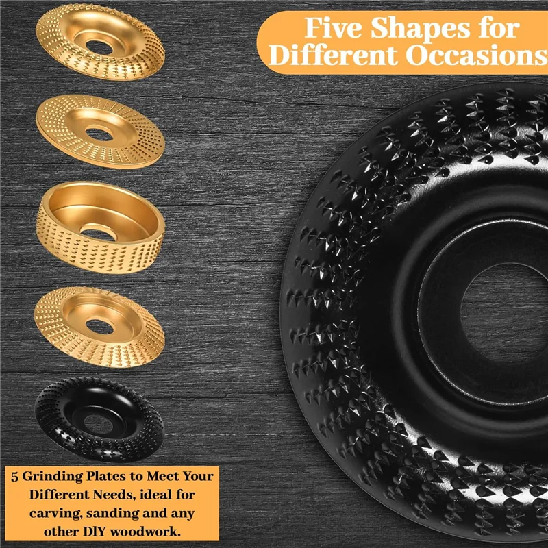

ABXF-11 Piece Wood Carving Disc Angle Grinder Wood Carving Disc Metal For 4Inch Or 4 1/2Inch Angle Grinder