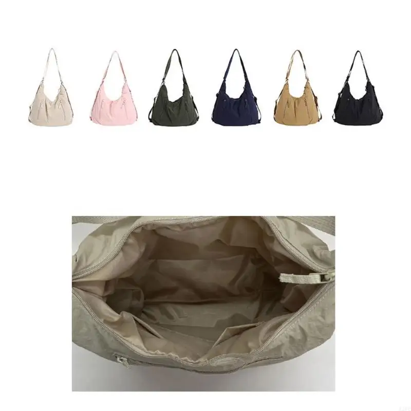 

Large Capacity Commuters Bag Backpack Nylon Crossbody Bag with Adjustable Strap