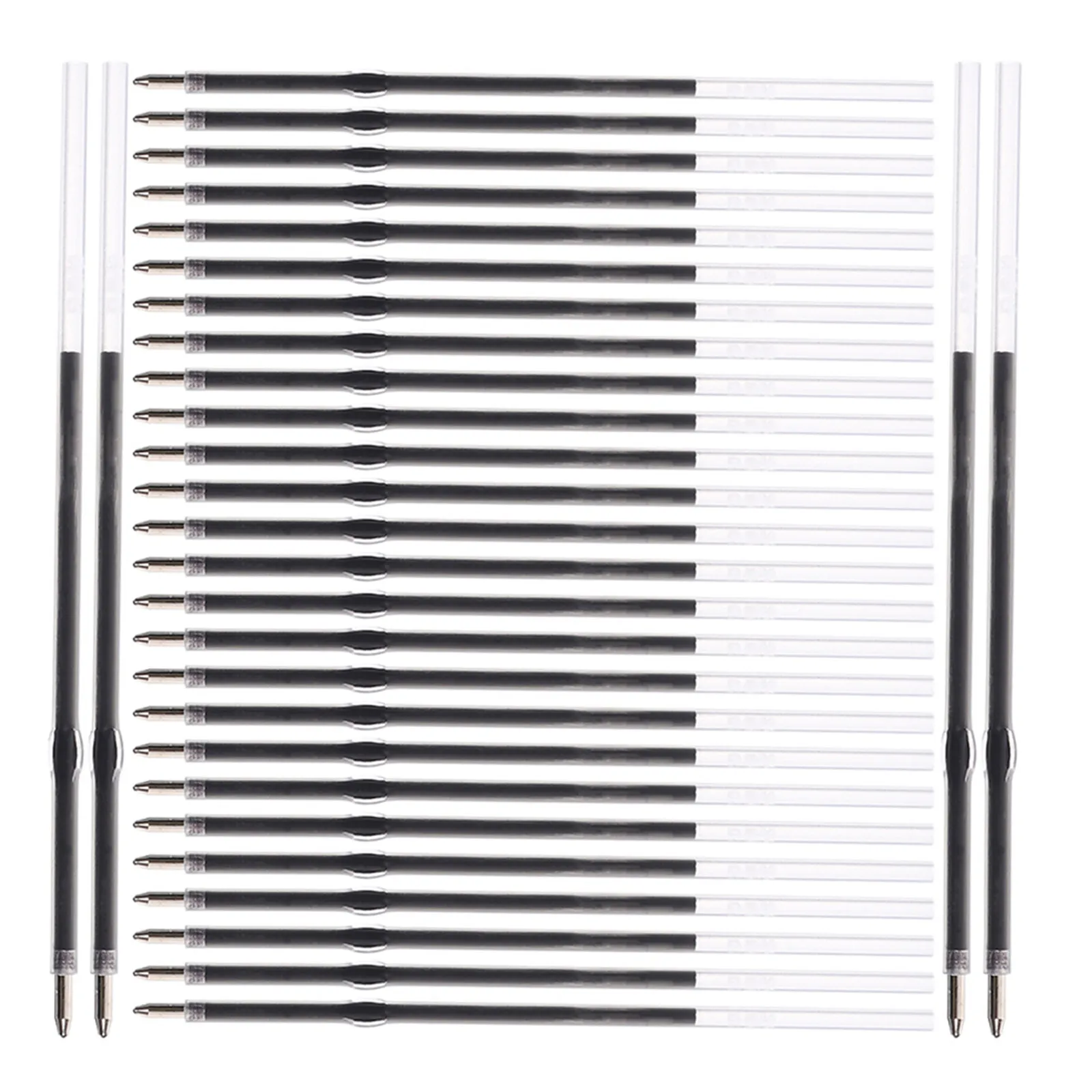 500pcs Black Ballpoint Pen Refills 0.7mm Refillable Ink Refills - Retractable Pen Replacement Core for Writing and Drawing