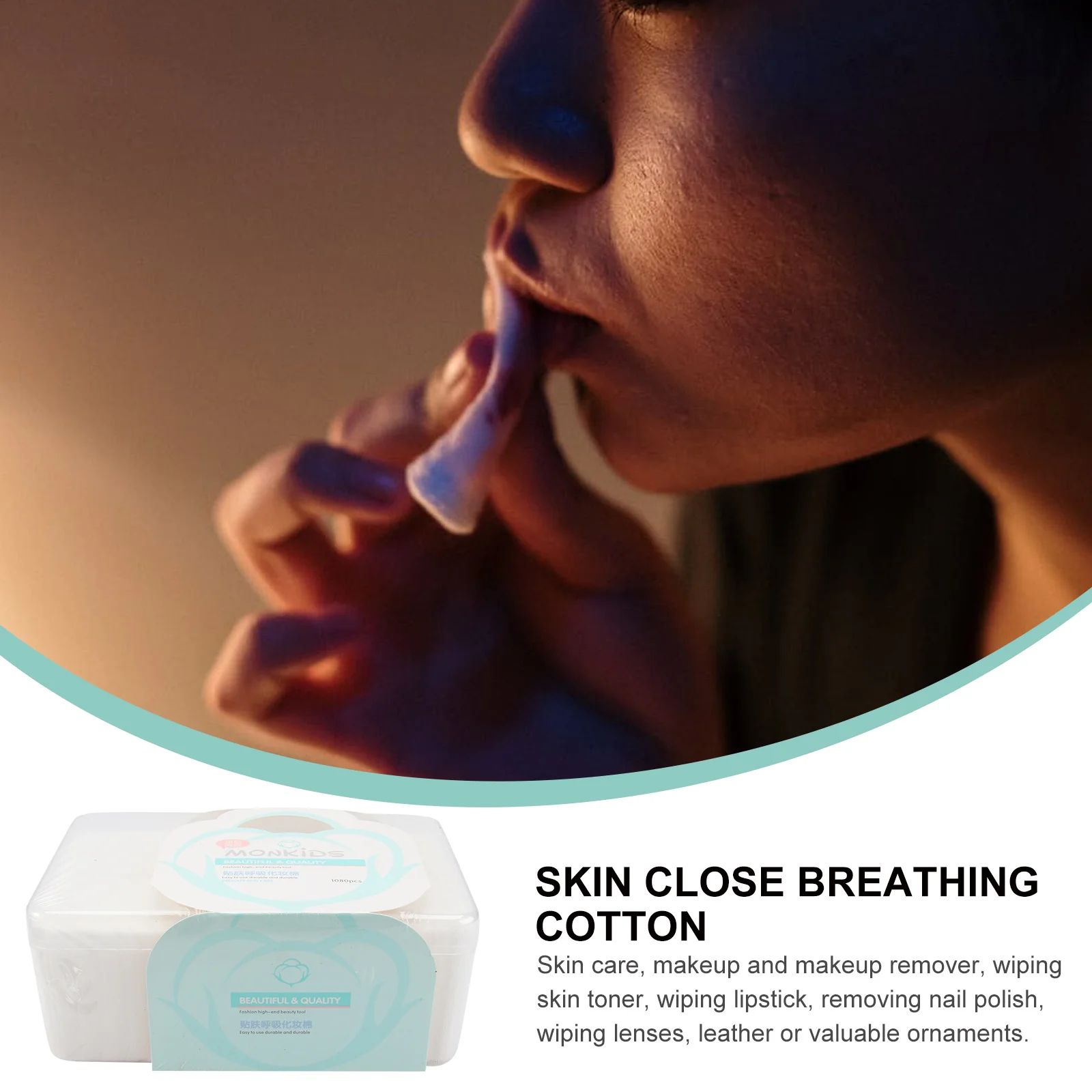 1080 قطعة وسادة ماكياج غير المنسوجة النسيج الوجه الإسفنج ورقة مثالية للتنظيف إزالة ماكياج تطبيق منتجات العناية بالبشرة المحمولة #2