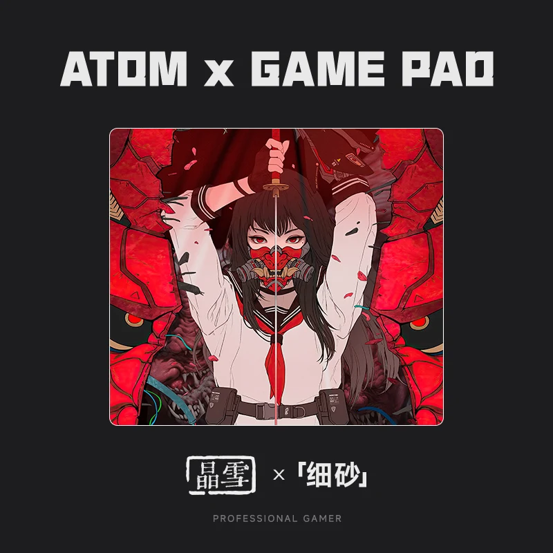 Imagem -06 - Atom-polimento Abrasivo Impermeável E-sports Mousepad Resina Antiderrapante 450x400 mm Fps Valorant Acessórios para pc Gamer Presentes