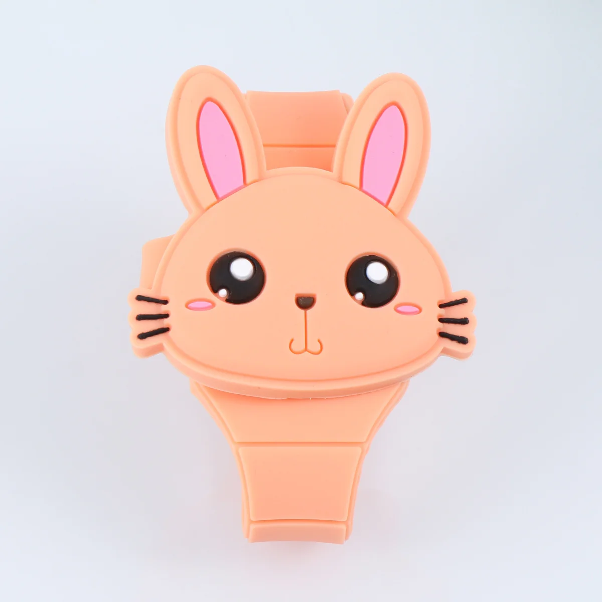 Silicone Rabbit Watch Orange Cartoon Birthday Party Favor Shower Gift Comfortable Skin Friendly Wristband