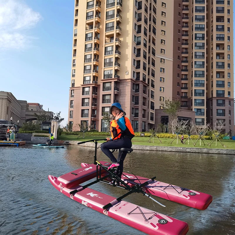 High Quality Sea water floating outdoor inflatable floating sea bike water bikes bicycle prices