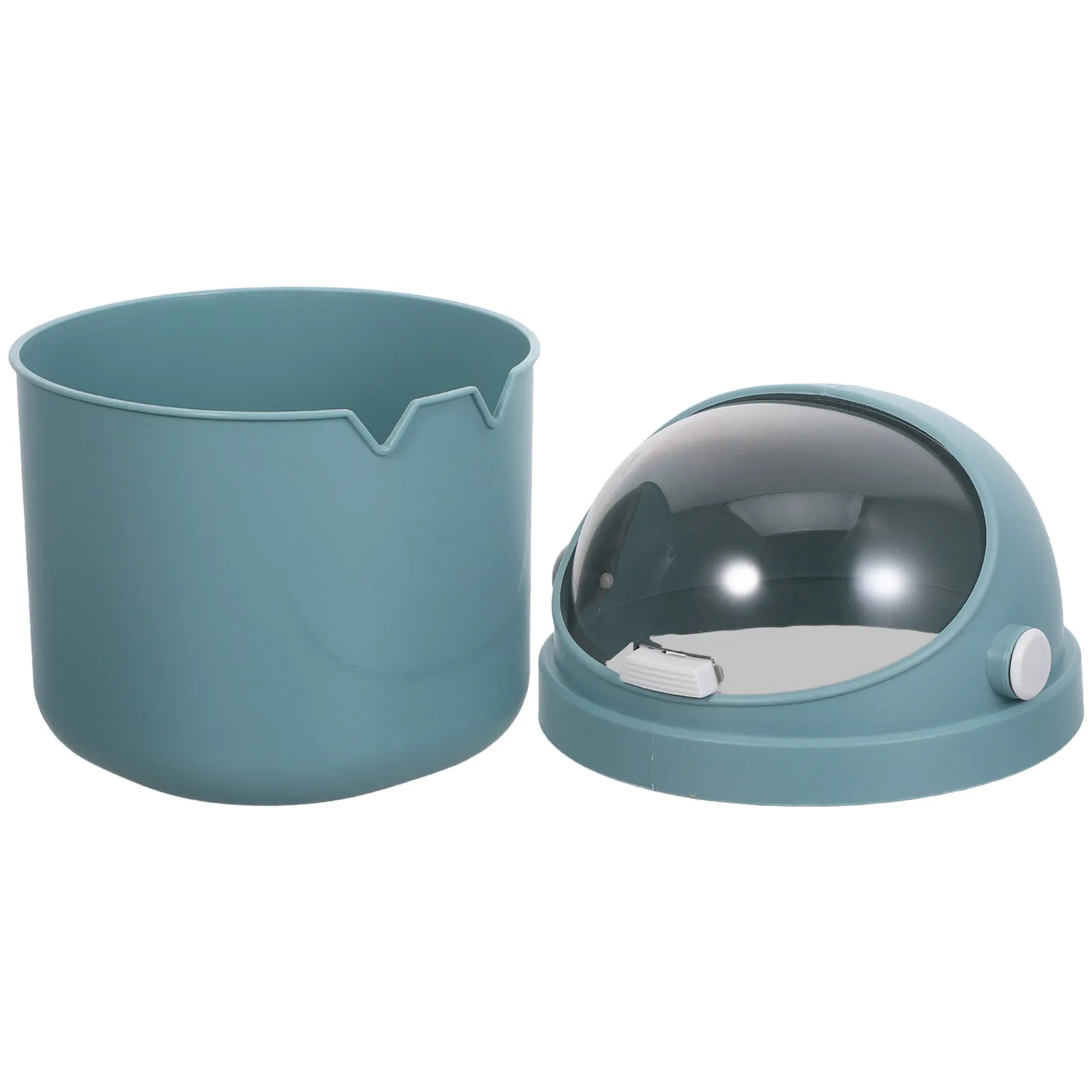 

Компактная настольная корзина для мусора 8,25x5,50x5,50 дюймов, миниатюрная пластиковая корзина для отходов с крышкой для стола, офиса, спальни, маленький настольный мусорный бак