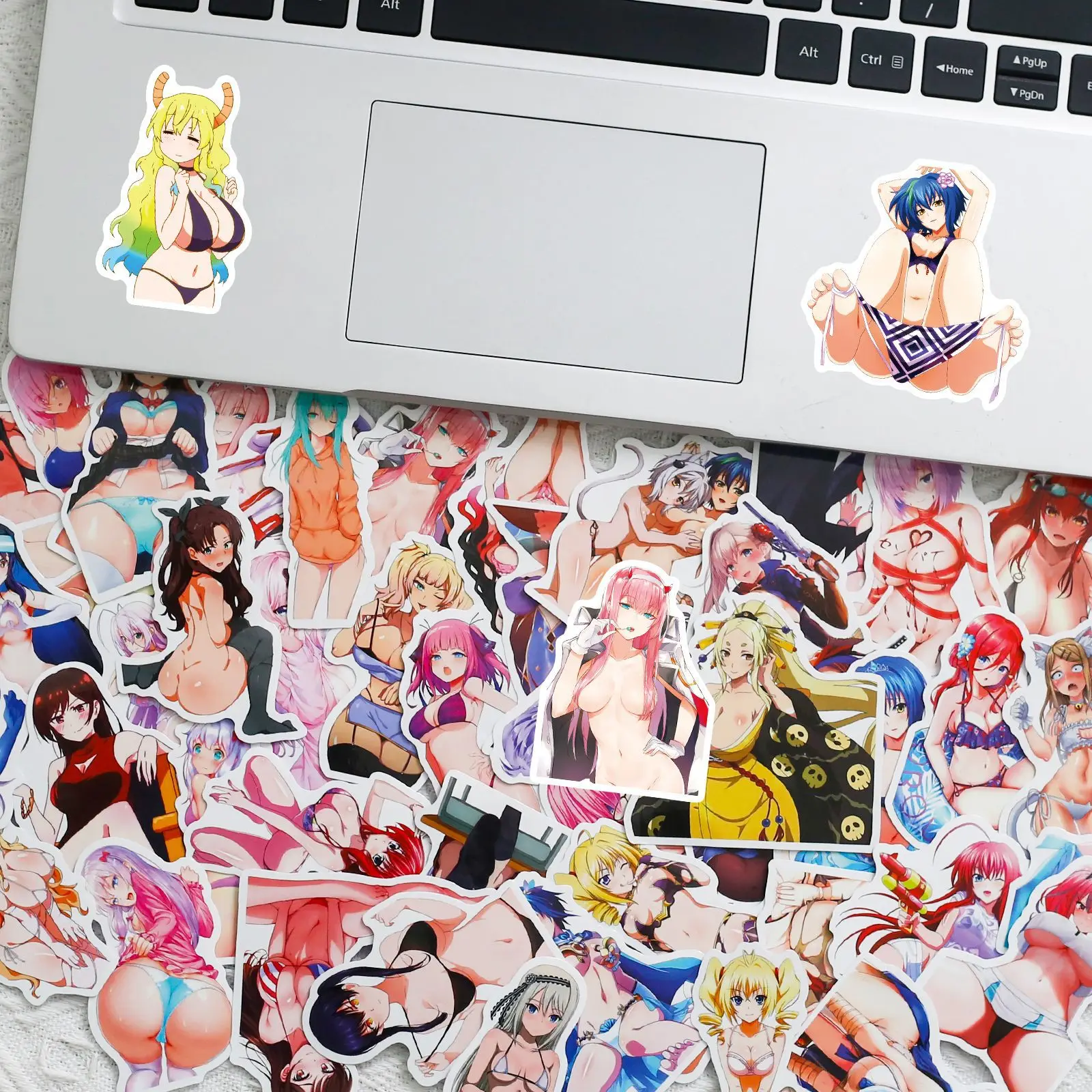 50Pcs Hentai Waifu Stickers,Sexy Anime Girl Stickers for Adults, Waterproof Vinyl Decals for Water Bottles Laptop Skateboard