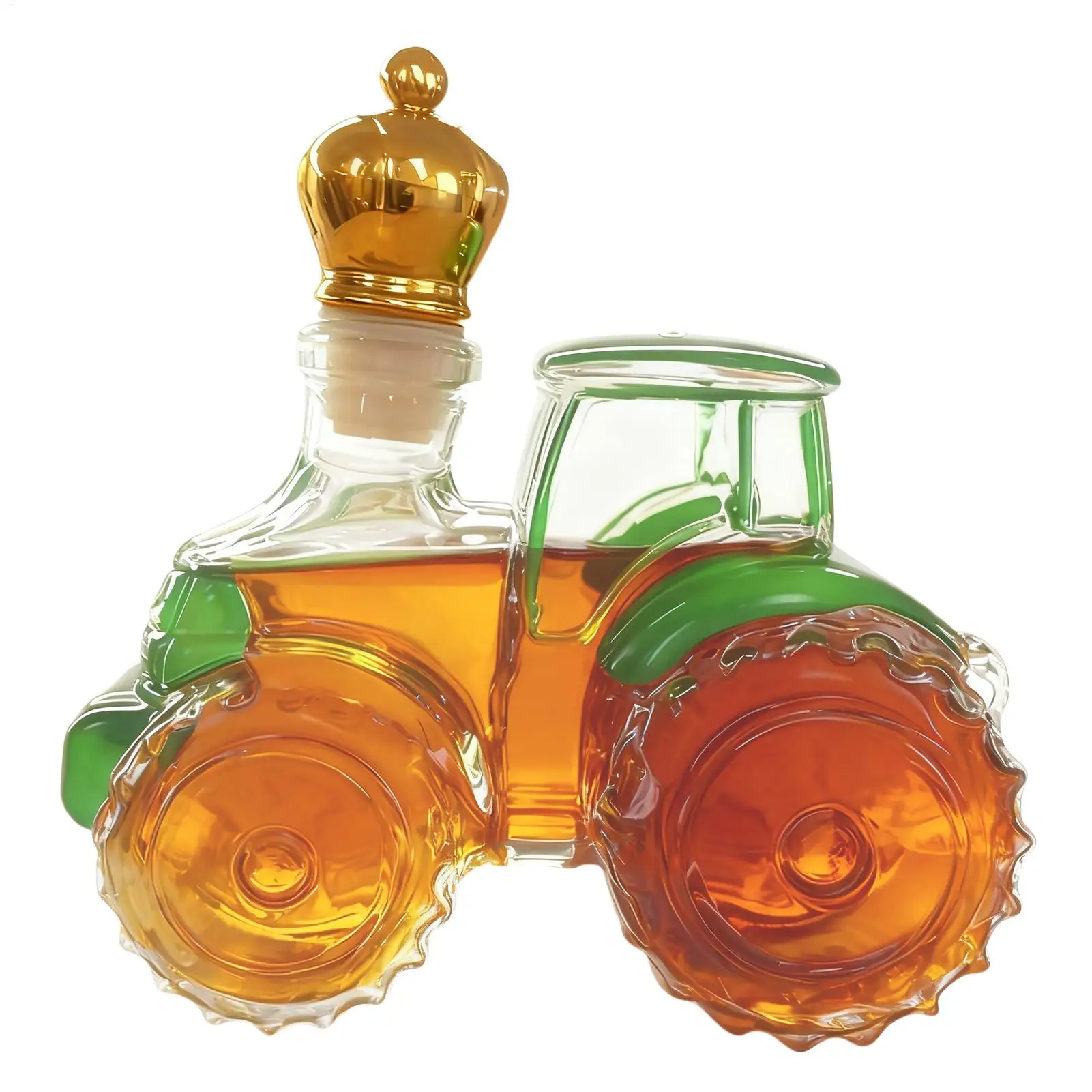 Decantador de licores, Tractor de vidrio, decoración del hogar, coche vacío, decantador de whisky, botella de Tequila para vino, Vodka, Brandy, hogar, oficina, Bar, hombres, papá