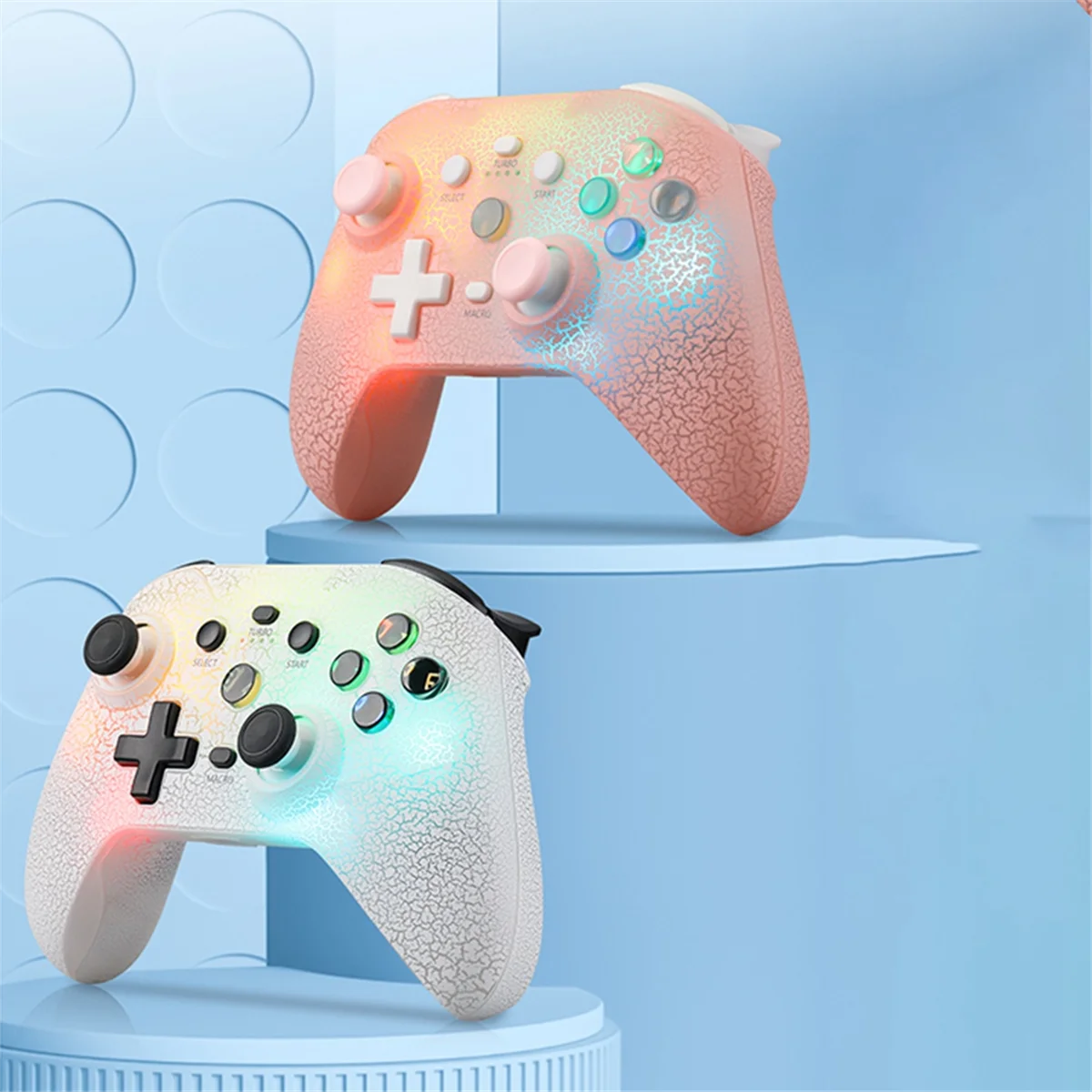 وحدة تحكم ألعاب لاسلكية POP-lNs21 + حامل للتبديل/Ps3/Ps4/Android/Ios 6-Axis Gyro Joystick محرك مزدوج لوحة ألعاب بلوتوث