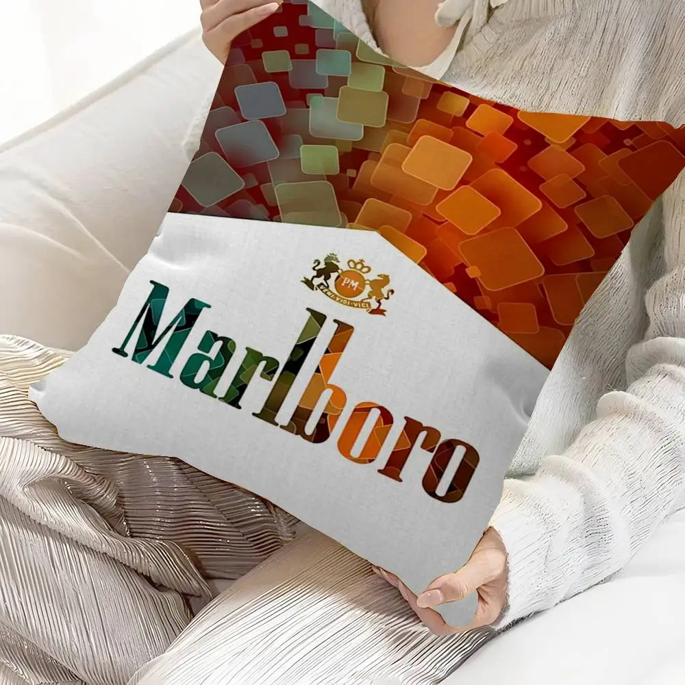 Retro M-MarlboroS-S Pillow Cover for Bedroom Room and Living Room Sofa Decorative Cushion Cover