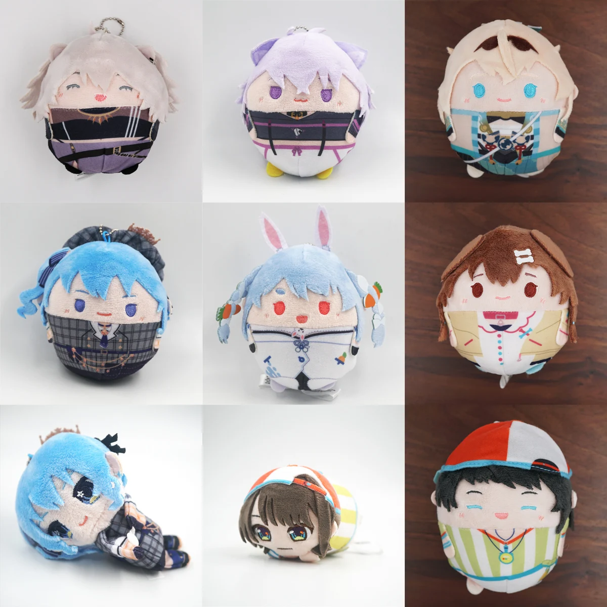 HOLOLIVE Inugami Korone Ōzora Subaru Nekomata Okayu Inugami Korone Usada Pekora Hosimati Suisei Simpatico portachiavi in peluche