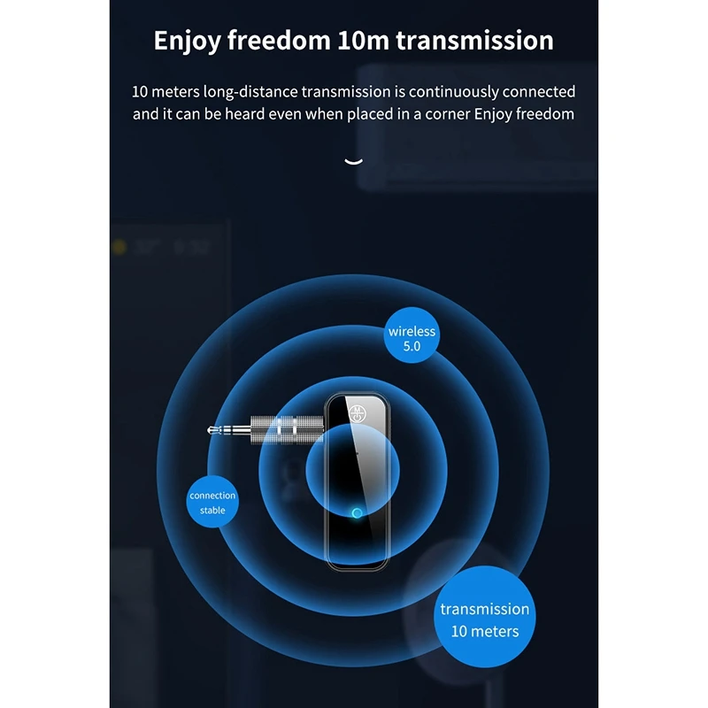 【Superdeals】جهاز استقبال بلوتوث C28، محول بلوتوث AUX 5.0 لمكبرات الصوت السلكية/سماعات الرأس/جهاز العرض/التلفزيون/السيارة/الكمبيوتر