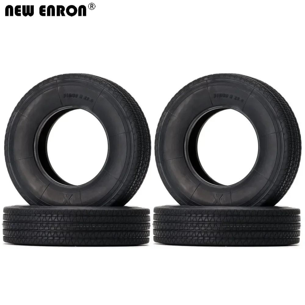 5 types de roues en caoutchouc de style, pneus 83MM / 85MM, 4 pièces pour voiture RC chenille 1/14 Tamiya tracteur camion remorque