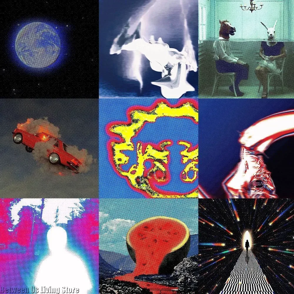 64 قطعة غريبة Dreamcore الخيال العلمي ملصقات الفن لسجل القصاصات غير المرغوب فيه مجلة سكرابوكينغ الكمبيوتر الهاتف التزلج المواد