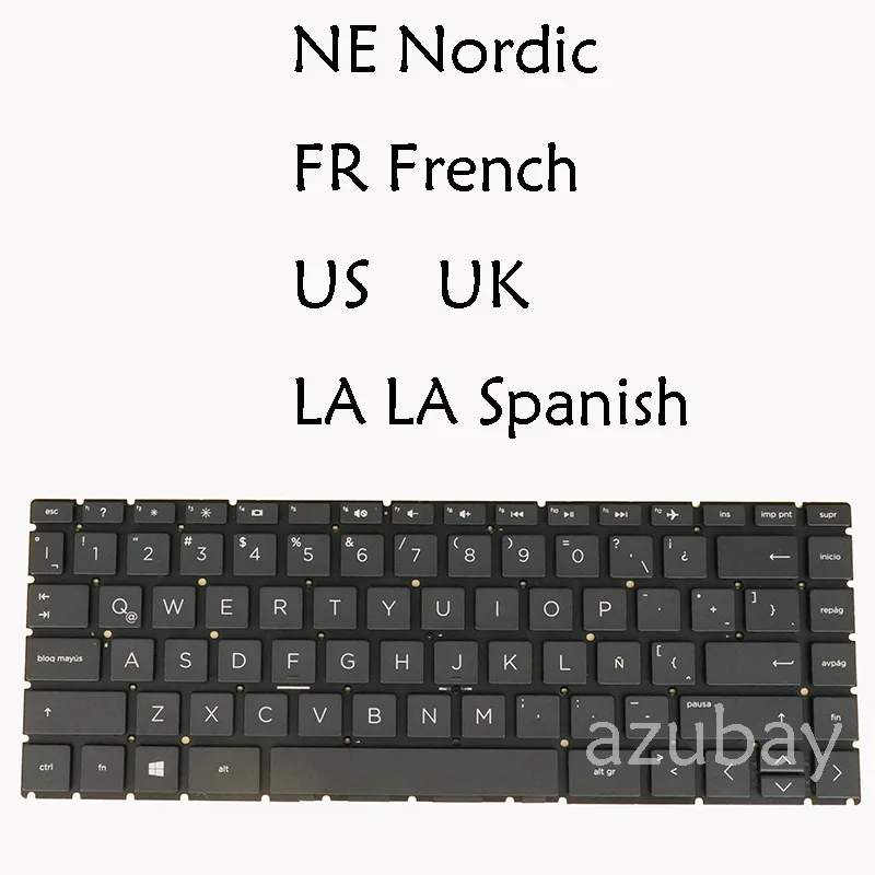 Laptop Keyboard For HP 14q-cs 14q-cy0000 14s-cf0000 14s-cr0000 14s-cs10 14S-df L23239-051 US UK LA Spanish Nordic French AZERTY