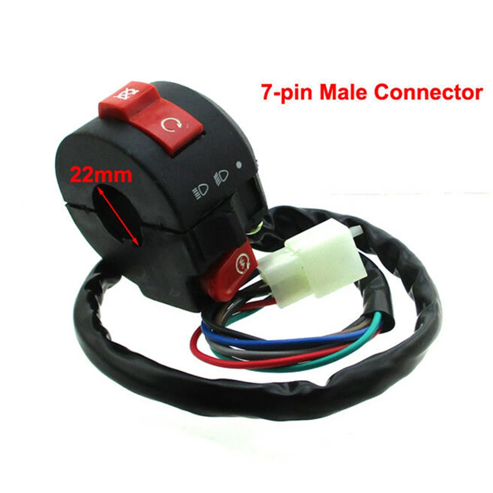 Przełącznik kierownicy motocykla 7pin Kill Starter Light Switch Assembly dla Sunl Roketa Coolster 50cc 70cc 110cc 125cc ATV Quad