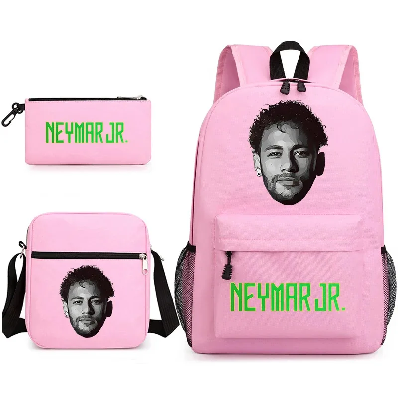 Sky02 인쇄 학생 학교 가방 세트 축구 스타 주변 배낭 어깨 가방 연필 케이스 3 피스 set88Ji #