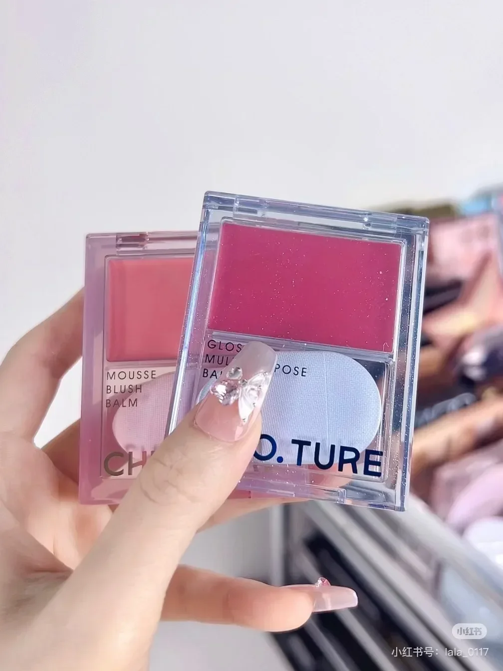 

CHIOTURE Mousse Blush Cream HighLighter Hydra Multi-Purpose Cream Expanding Color Shrink Clear Clear Nude Brightening Blush