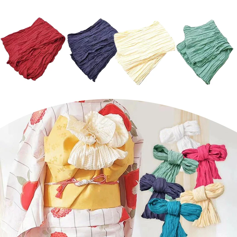 2,8 m japanischer plissierter Soldatengürtel mit Schleifenknoten, Kimono, Yukata, Obi mit formender Platte, Damen-Farbverlauf, mehrere Farben