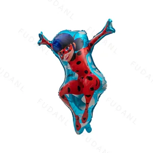 9 PCs Ladyborn Girl Liebesballons rote Zahlen farbige Party Dekoration Ballon 12 Hauptverkäufe Lady Bug Geburtstagdekoration - №7