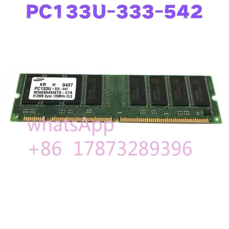 

Second-hand Memory 512MB Sync 133MHz CL3 PC133U-333-542 Tested OK