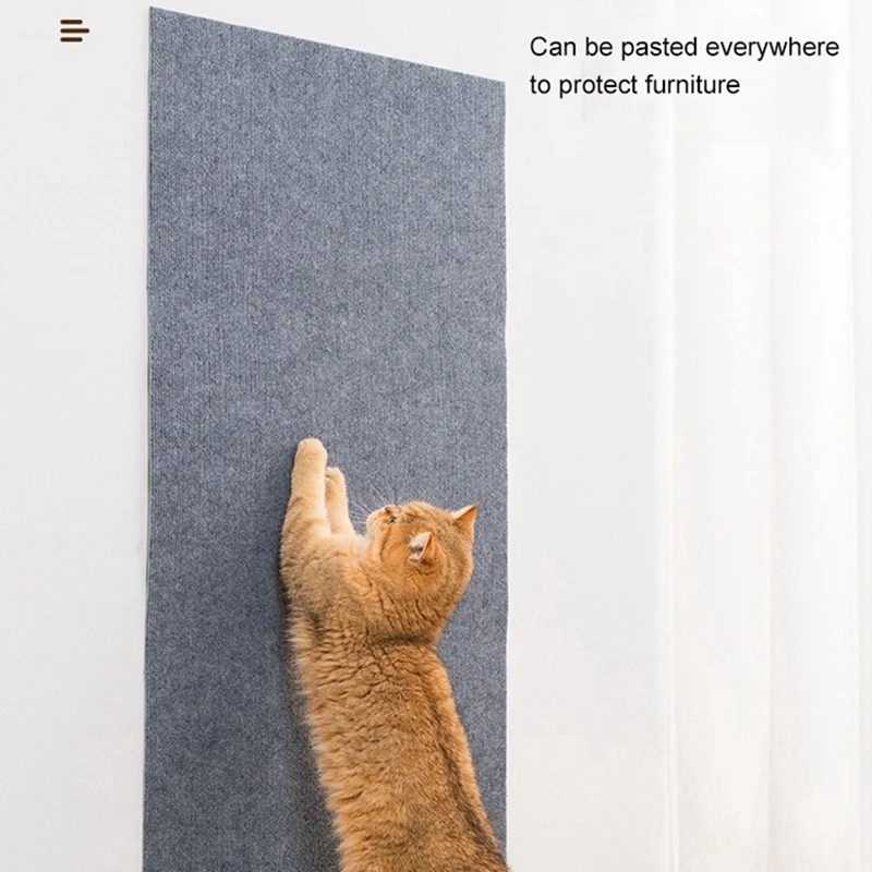 Cat Scratching Mat Wear-resistant Resistant to Scratching Waterproof and Anti-slip Washable Reuse Easy Installation