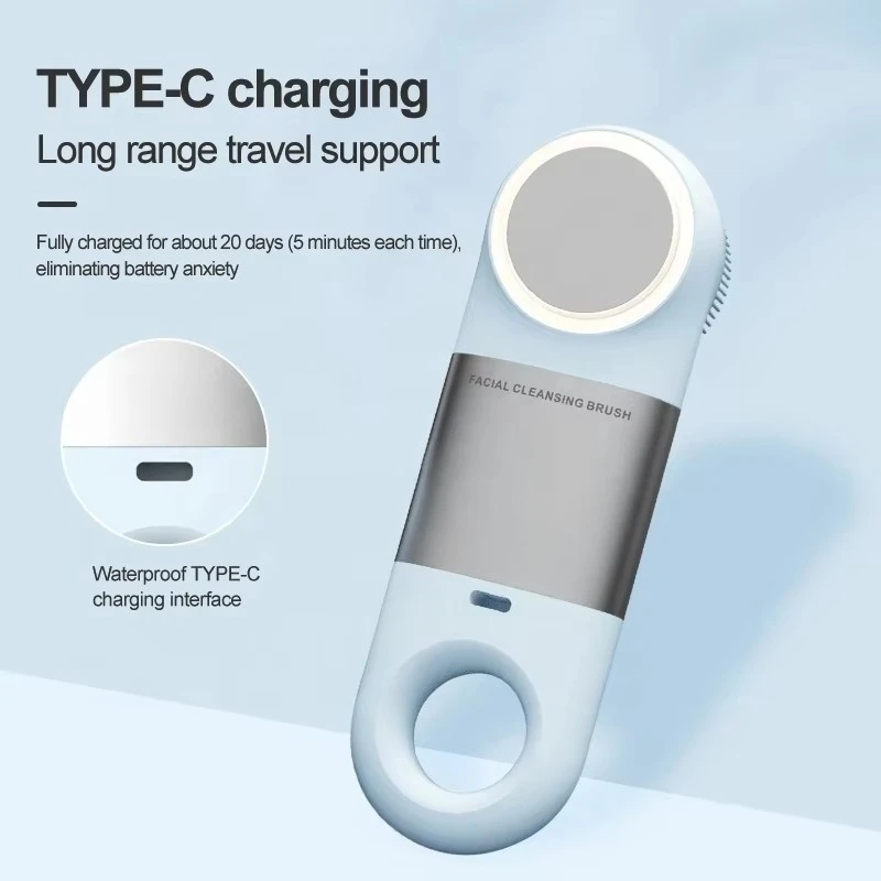 

Новая горячая и крутая водонепроницаемая электрическая щетка для очищения лица для домашнего использования, чистка лица, инструменты для глубокой очистки