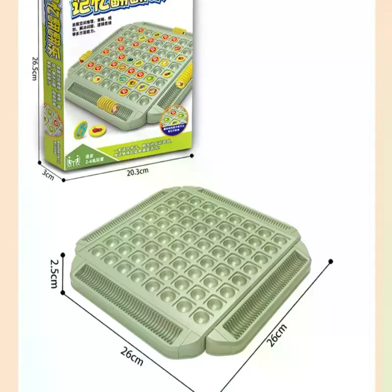 Interactive Family Game Set: Fruit Flip Chess Collection for Cognitive Development