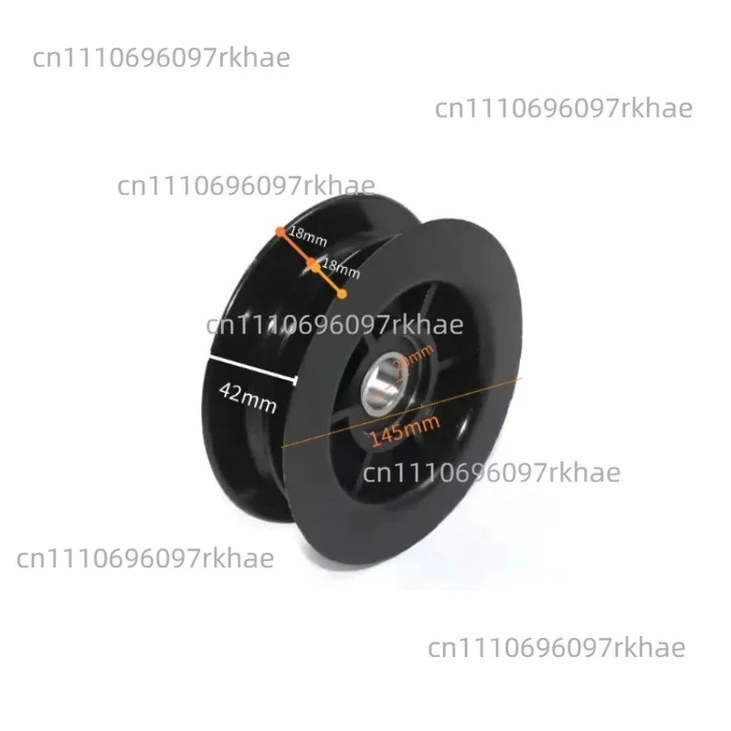 2pcs  Forklift mast hydraulic hose guide wheel, pulley, suspension roller, double-groove with bearing