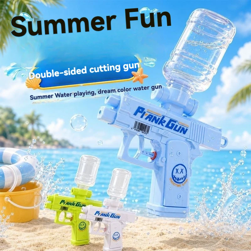 2026 New Creative Double Sided Reverse Water Gun with Water Bottle Trick Double Sided Water Gun Reverse Water Spray He Chengguan
