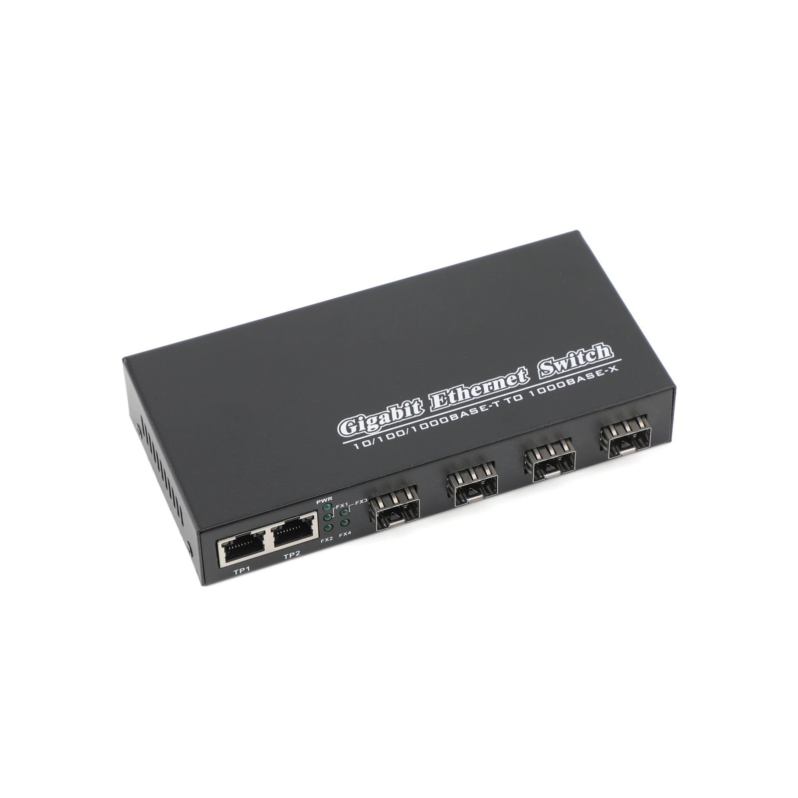 Приемопередатчик 4 SFP на 3 RJ45, 1 шт., гигабитный медиаконвертер SFP, оптоволоконный переключатель 10/100/1000 м с модулем SC SFP 3 км/20 км