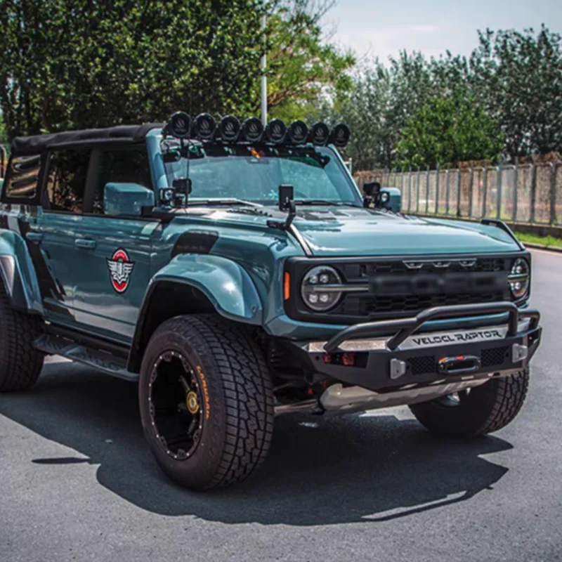 

TOP Front Bumper Off Road Modification Bumper Anti Collision Bumper Winch Version Bull Railing Bronco Applicable Accessories