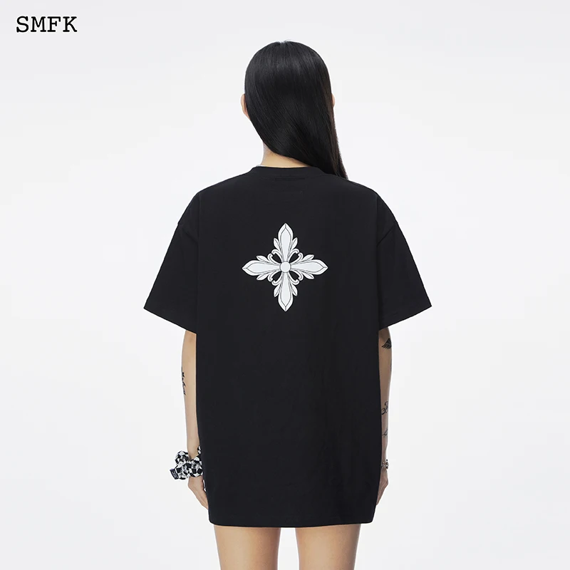 SMFK Short T-shirt Letter Printing Short Sleeve oversize Women's Summer Loose O-Neck Short Tops Female Casual Cotton Short Tee