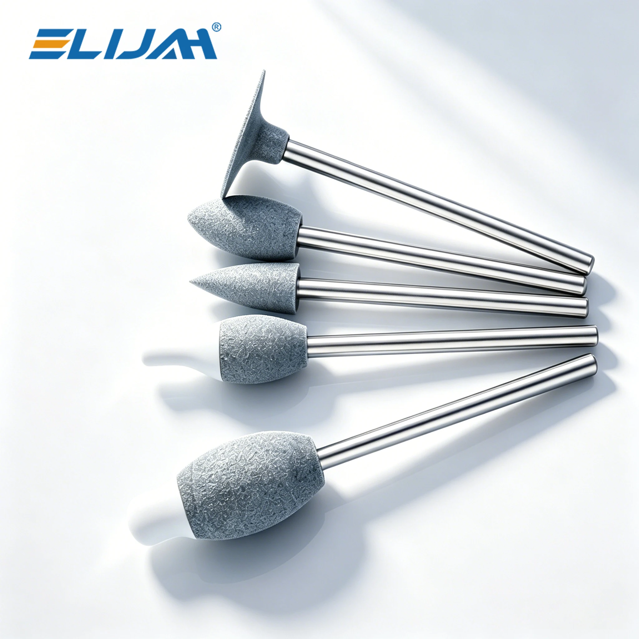 

ELIJAH 5Pcs Dental Rubber Diamond 2 in 1 Polisher Wheel Disc for Polishing and Grinding Before Zirconia Crystallization HP0105G