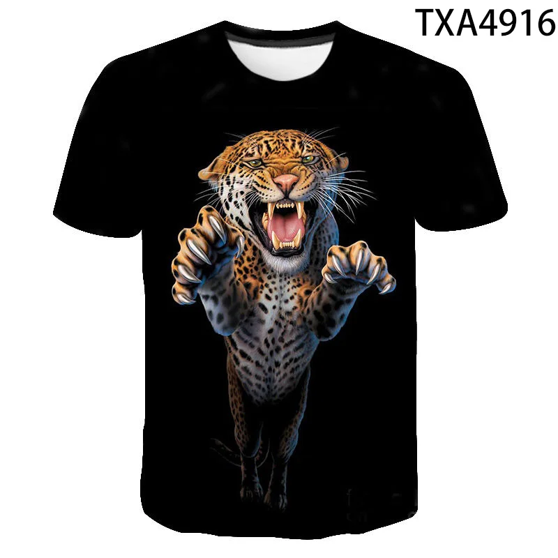 2020 New Tiger 3D T Shirt Men Women Children Summer Fashion Short Sleeve Printed Animal T-Shirt Cool Tops Tees Boy Girl Clothing