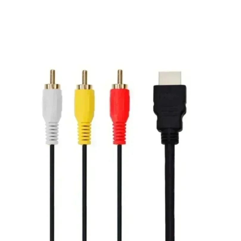 HDMI-kompatibles 3RCA-Kabel 1,5 m mit HDMI-kompatiblem 1.4-zu-AV-Kabel HD-Audio-Video-Kabel für Set-Top-Box – Detail 8