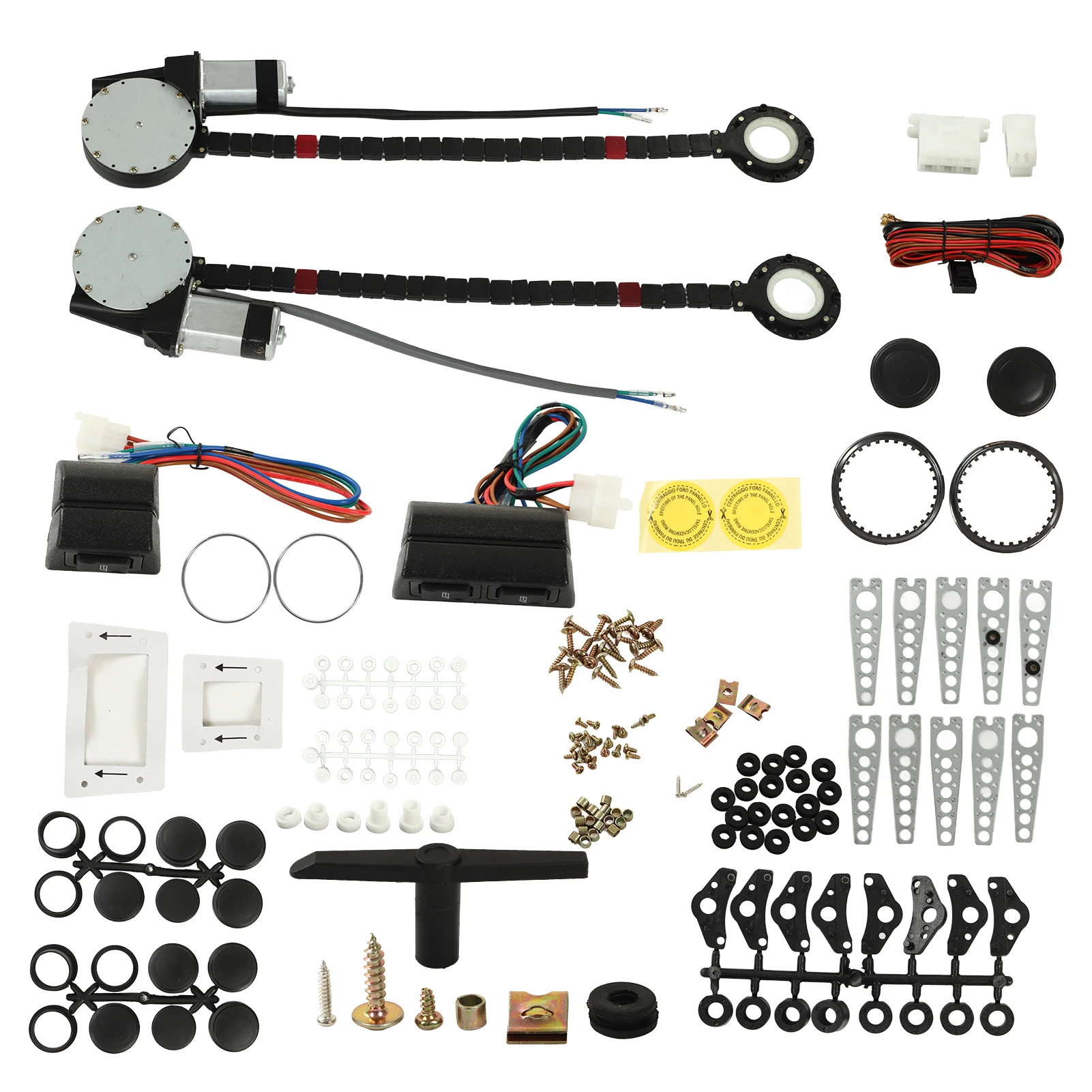 

Power Window Conversion Kit Power Window Regulator Kit High Efficiency Loop Snap Spring 12V for 2 Door Pickup Trucks
