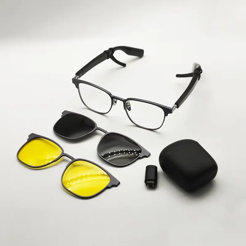 Ai Voice Translation Video Recording & for Bluetooth Call Recording Smart Glasses Aimb G1 Popular Outdoor Sports Sunglasses