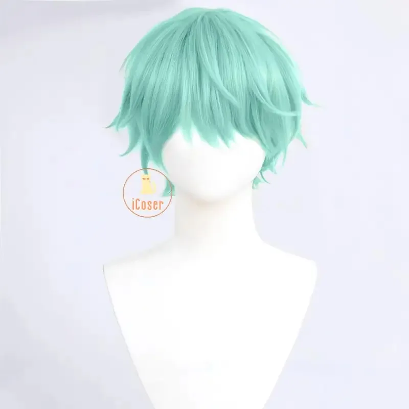 KPop شيطان الصيادين الطفل شعر مستعار تأثيري البط البري الشعر القصير ساجا بنين مهرجان حفلة الهالوين للنساء الرجال لعب الأدوار ملحق gh;0