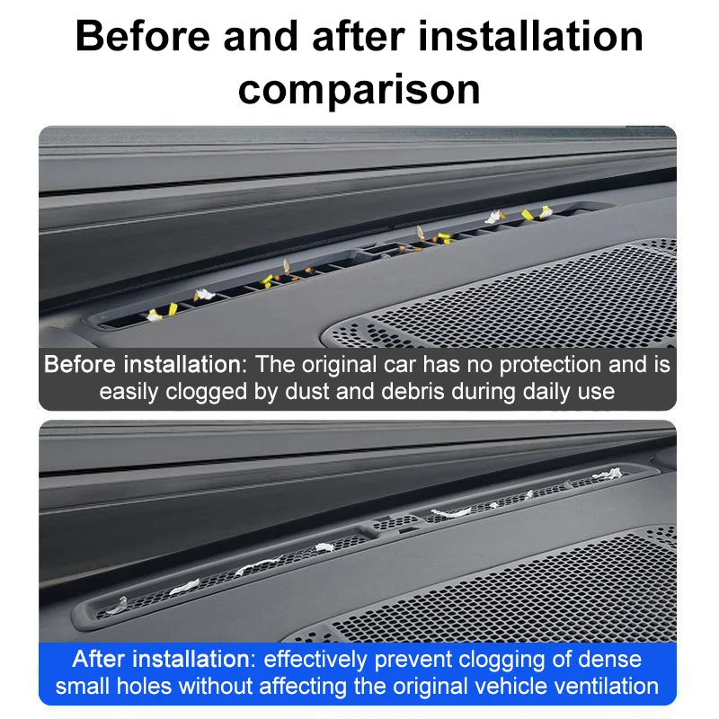 

For Lixiang Li L6 2024-2026 Car Central Control Instrument Air Outlet Protection Cover Air Conditioning Dust Net Interior Parts