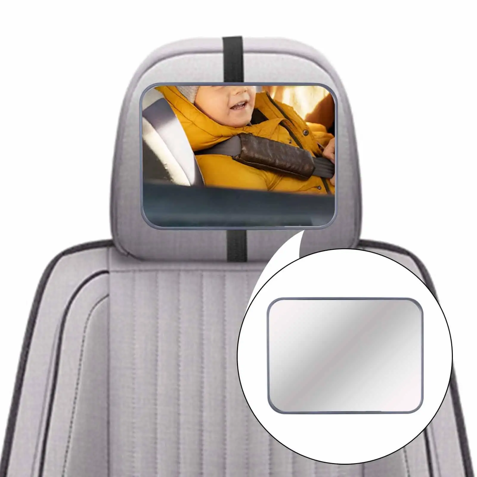 

Rearview Baby Mirror with Strap Acrylic Baby Mirror for Van SUV Vehicle