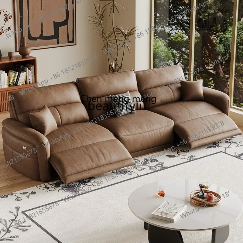 

X Italian Minimalist Multifunctional Electric Sofa Modern Minimalist Living Room Zero Wall Adjustable Smart Sofa Cat's Paw Clo