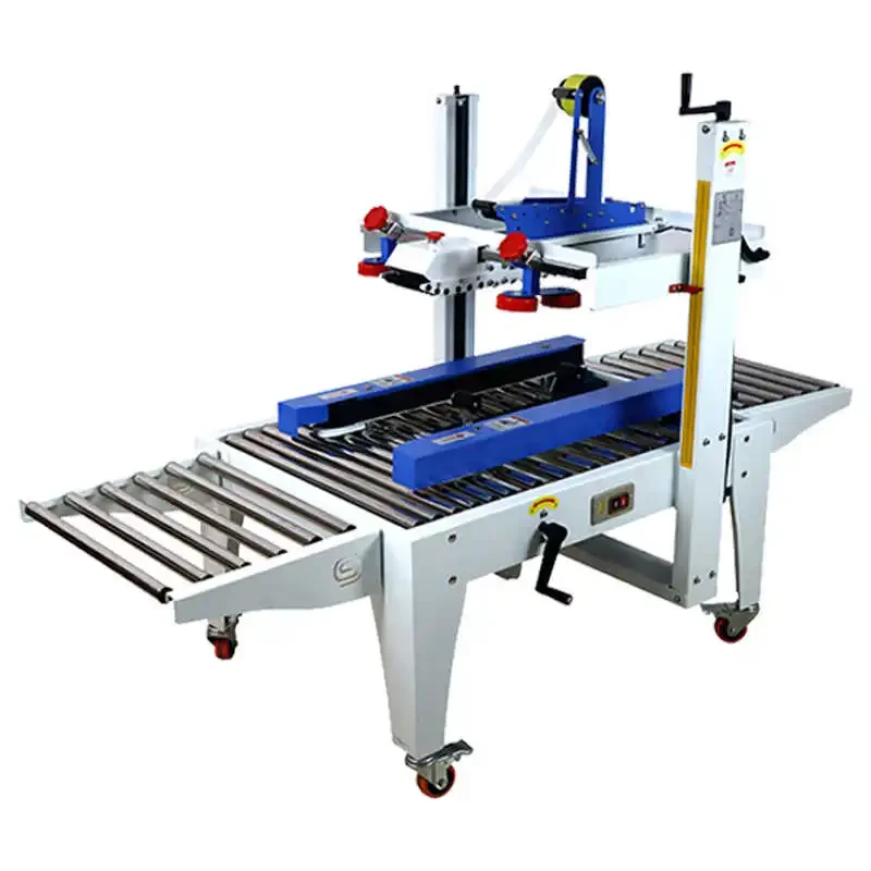 Carton baler, automatic folding cover sealing machine, tape cross  e-commerce express  machine