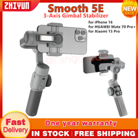 ZHIYUN Smooth 5E 3-Axis Gimbal Stabilizer for Smartphone for iPhone 16/HUAWEI Mate 70 Pro+/Xiaomi 15 Pro for Vlog Filming