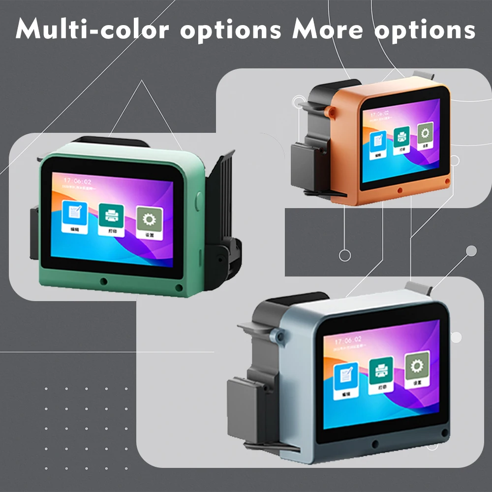 2026 4.3Inch Portable Intelligent 600dpi Wireless 12.7mm Small Handheld CIJ Inkjet Printers for Dates Logos Label QR Codes Wood