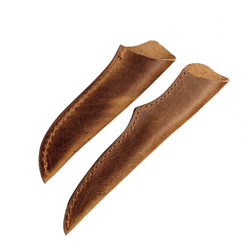 2 Sizes Cowhide Leather Knife Scabbard Universal Fruit Kitchen Slicing Small Straight Knives Pants Pouch