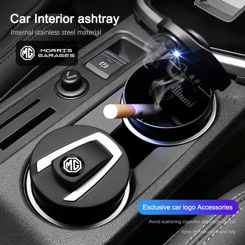 سيارة منفضة سجائر كوب مصباح ليد المحمولة انفصال لموريس المرآب MG3 MG5 MG6 MG7 GT GS هيكتور HS ZS ZX EZS EHS MG3SW
