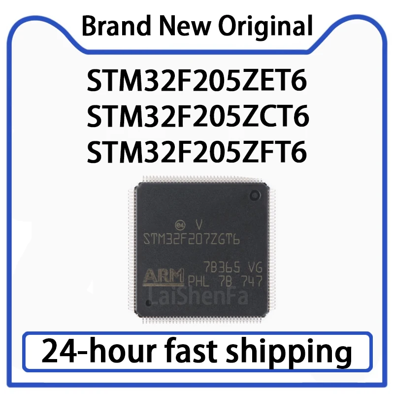 1PCS STM32F205ZET6 STM32F205ZCT6 STM32F205ZFT6 Package LQFP-144 32-bit Microcontroller MCU Original Stock